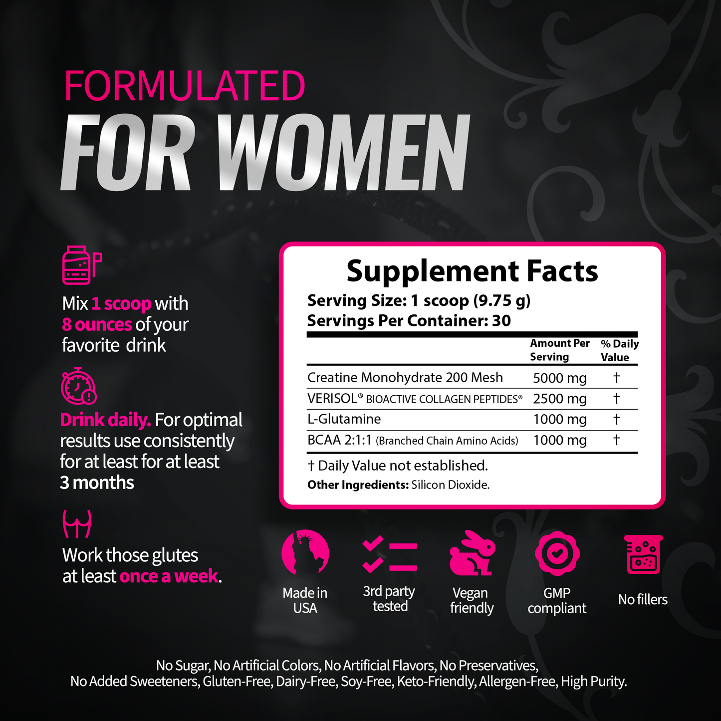 #1 Creatine for Women - Build Muscle & Reduce Cellulite (To Save On Shipping)