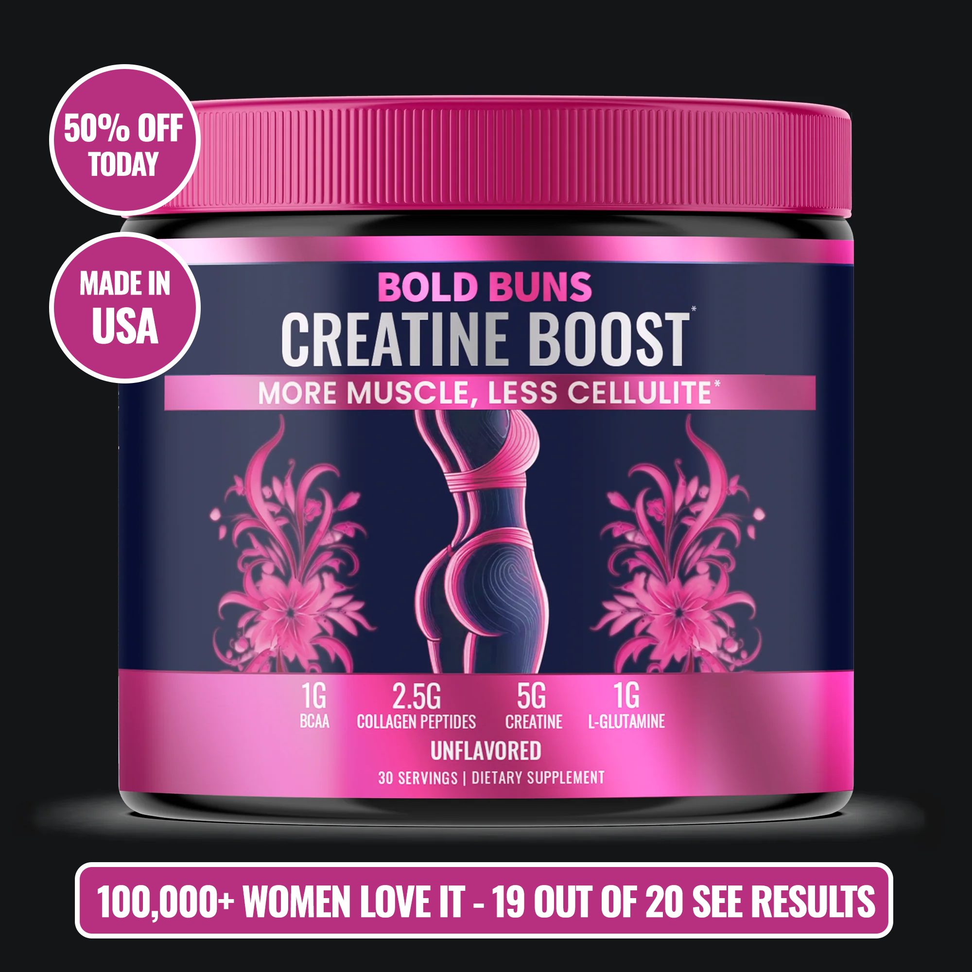 #1 Creatine for Women - Build Muscle & Reduce Cellulite