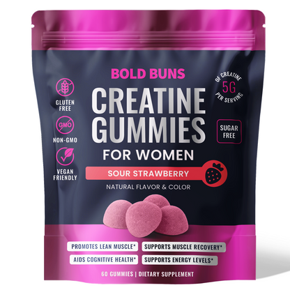 Creatine Monohydrate Gummies for Women -- 5g Creatine Per Serving